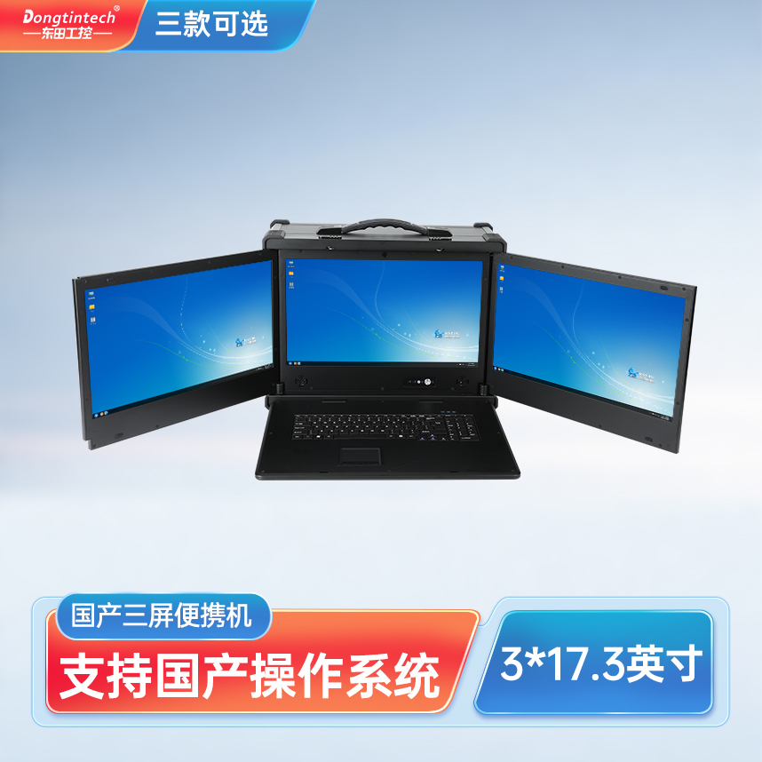 東田三防國(guó)產(chǎn)化17.3英寸三屏便攜機(jī)服務(wù)器主機(jī) DT-S1437AD-H325